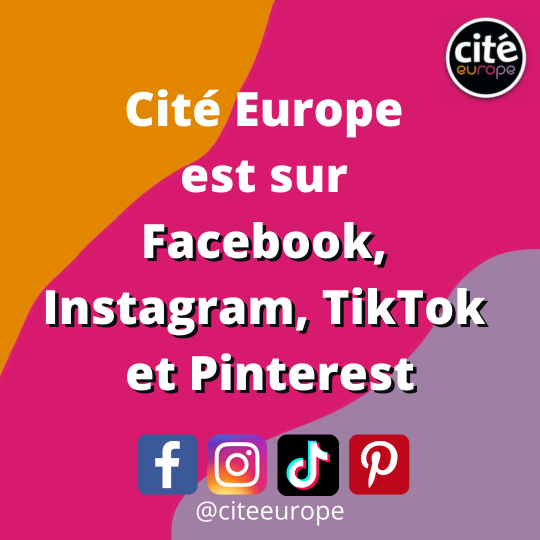 Nous Sommes Sur Facebook Instagram Tiktok Et Pinterest Centre Commercial Cite Europe
